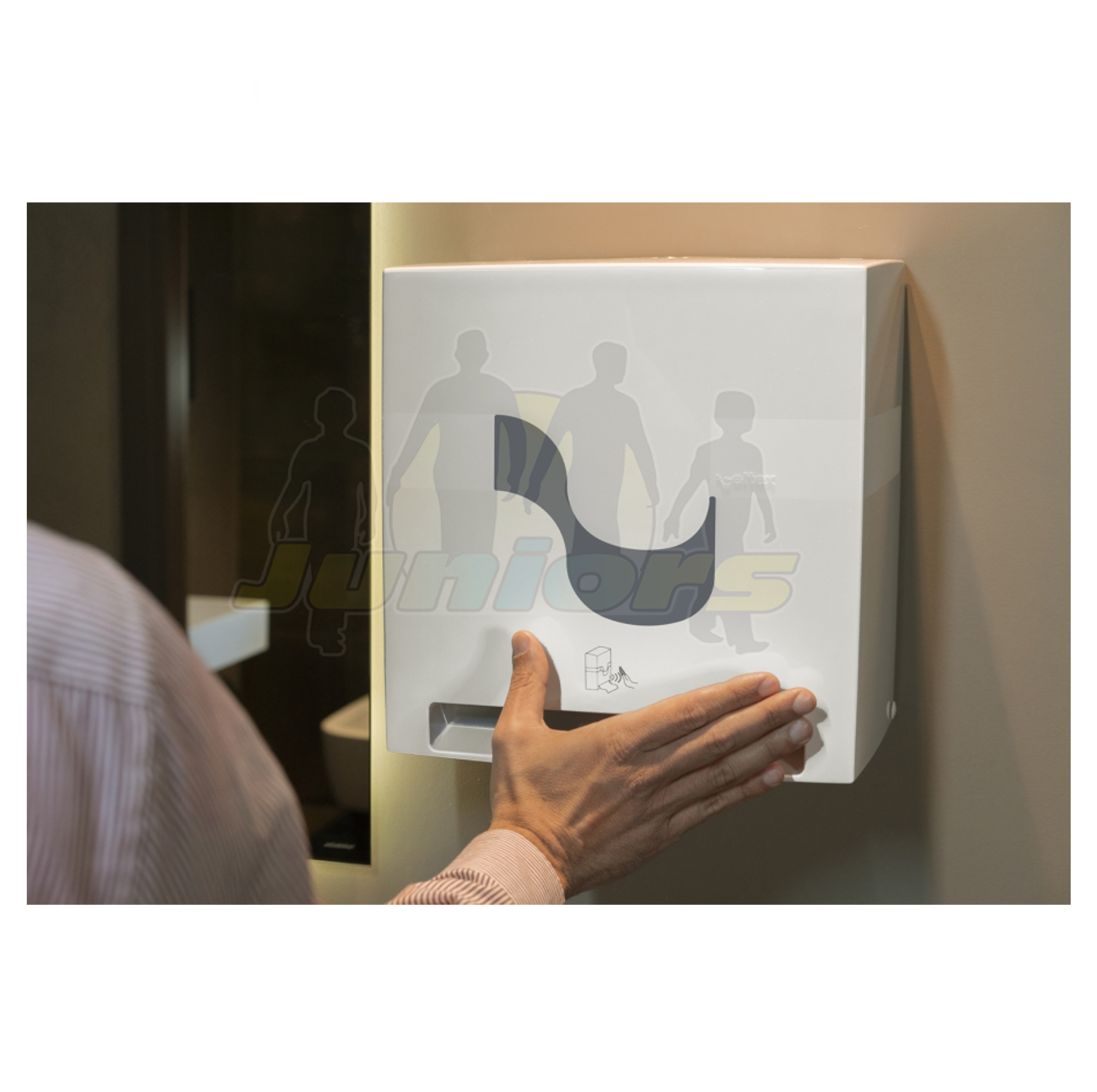 DISP.E-CONTROL BOBSYSTEM HANDTOWEL WHITE BAT - immagine 2