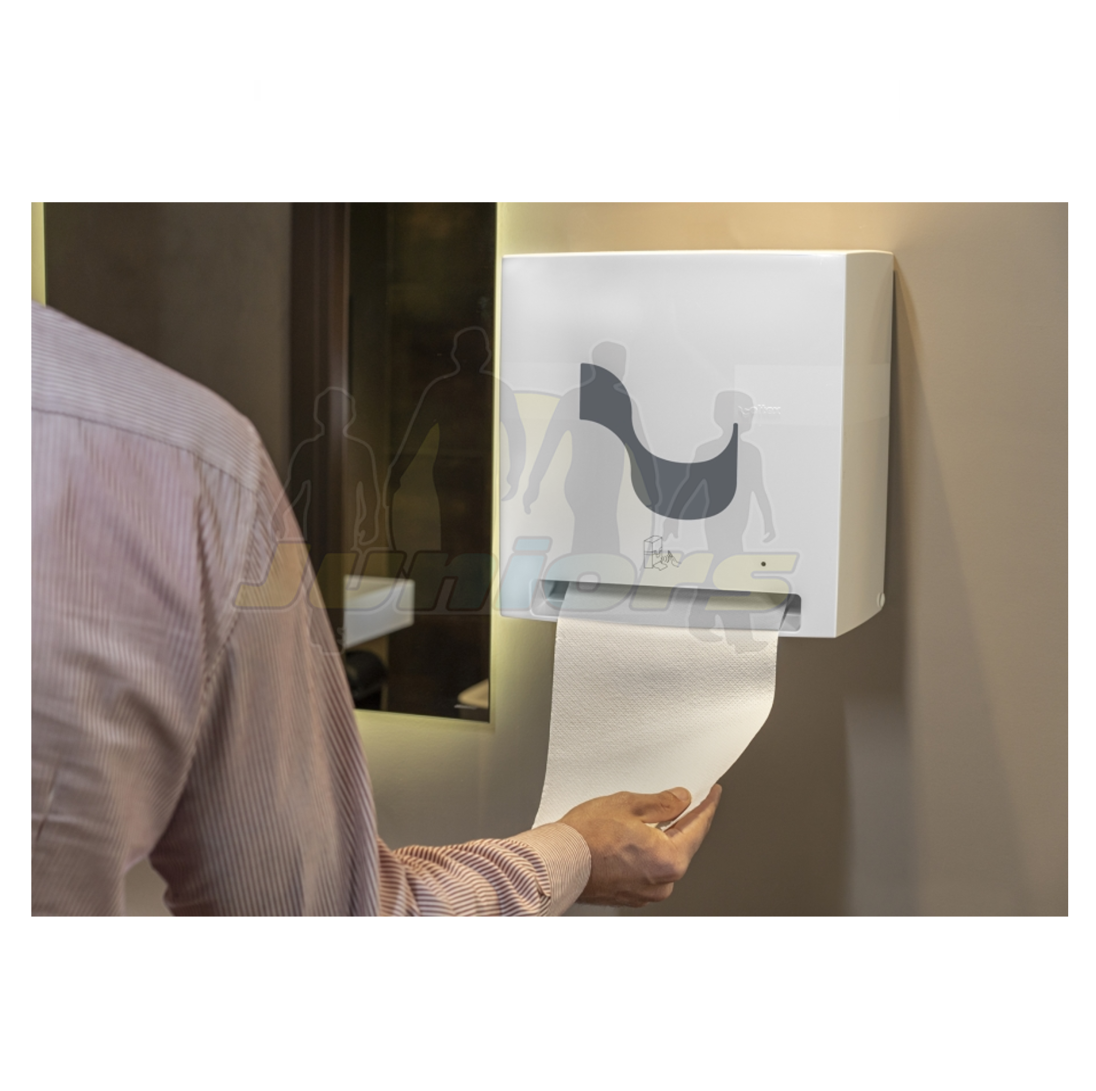 DISP.E-CONTROL BOBSYSTEM HANDTOWEL WHITE BAT - immagine 3