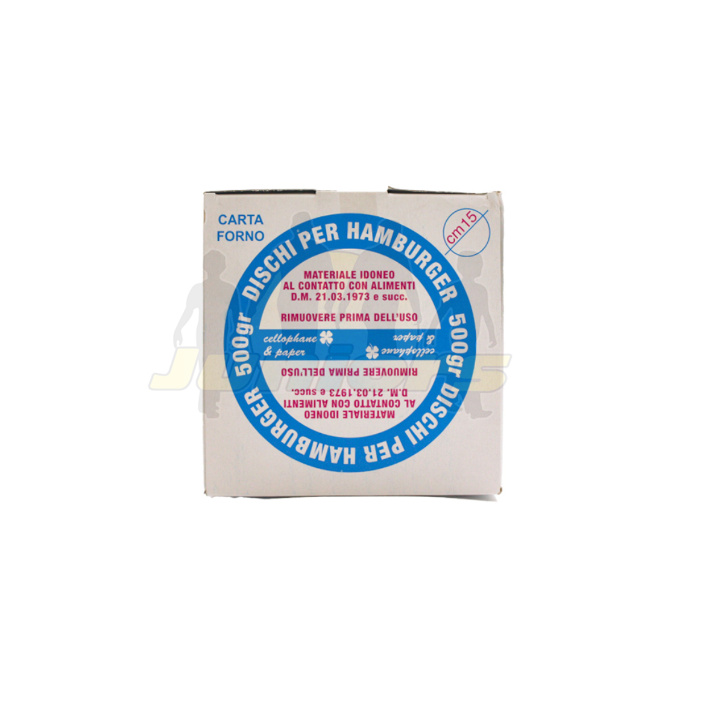 DISC HAMBURGER CARTAFORNO 15CM CONF 500GR