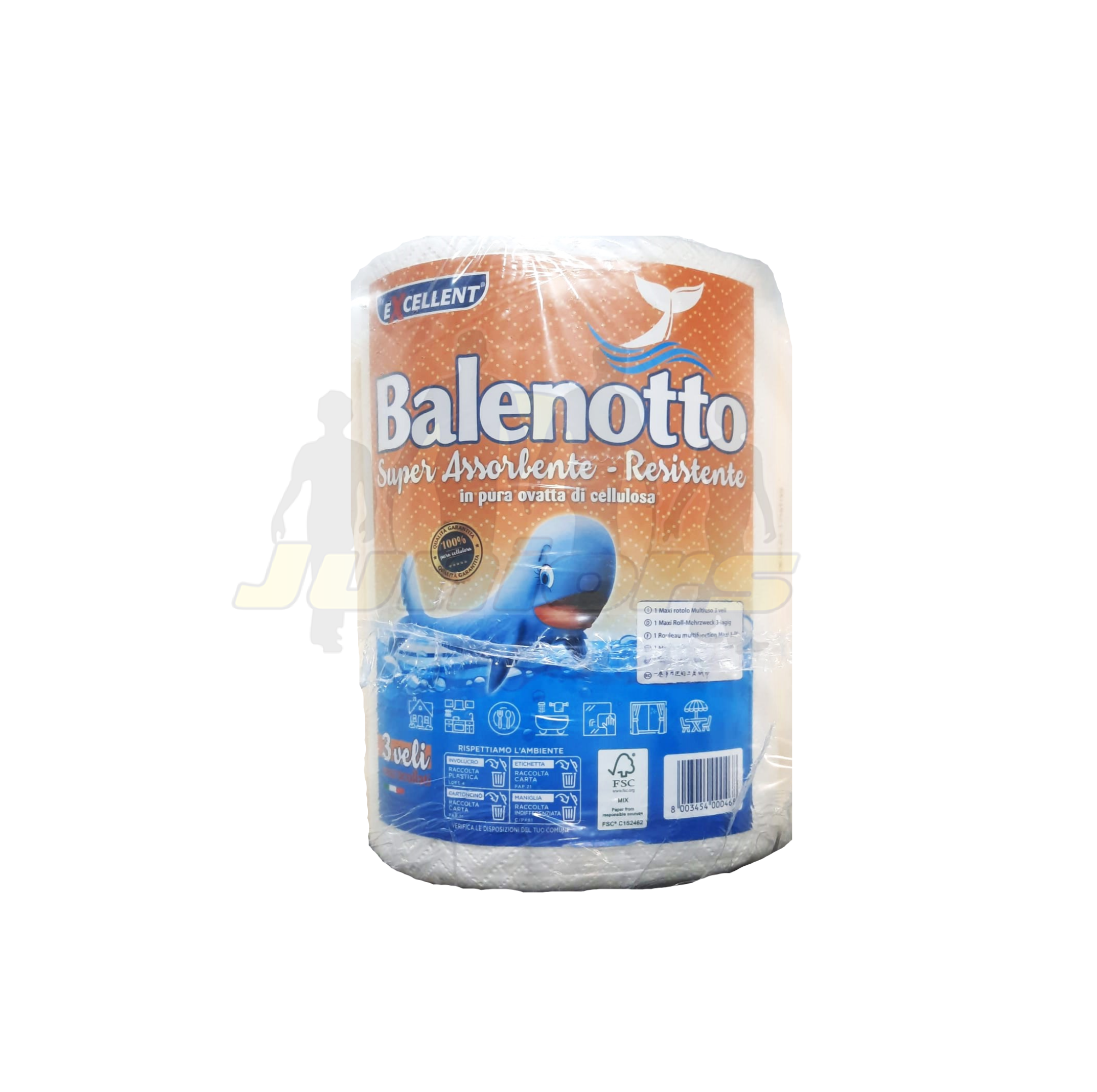 ASCIUGATUTTO BALENOTTO BIANCO PZ 6
