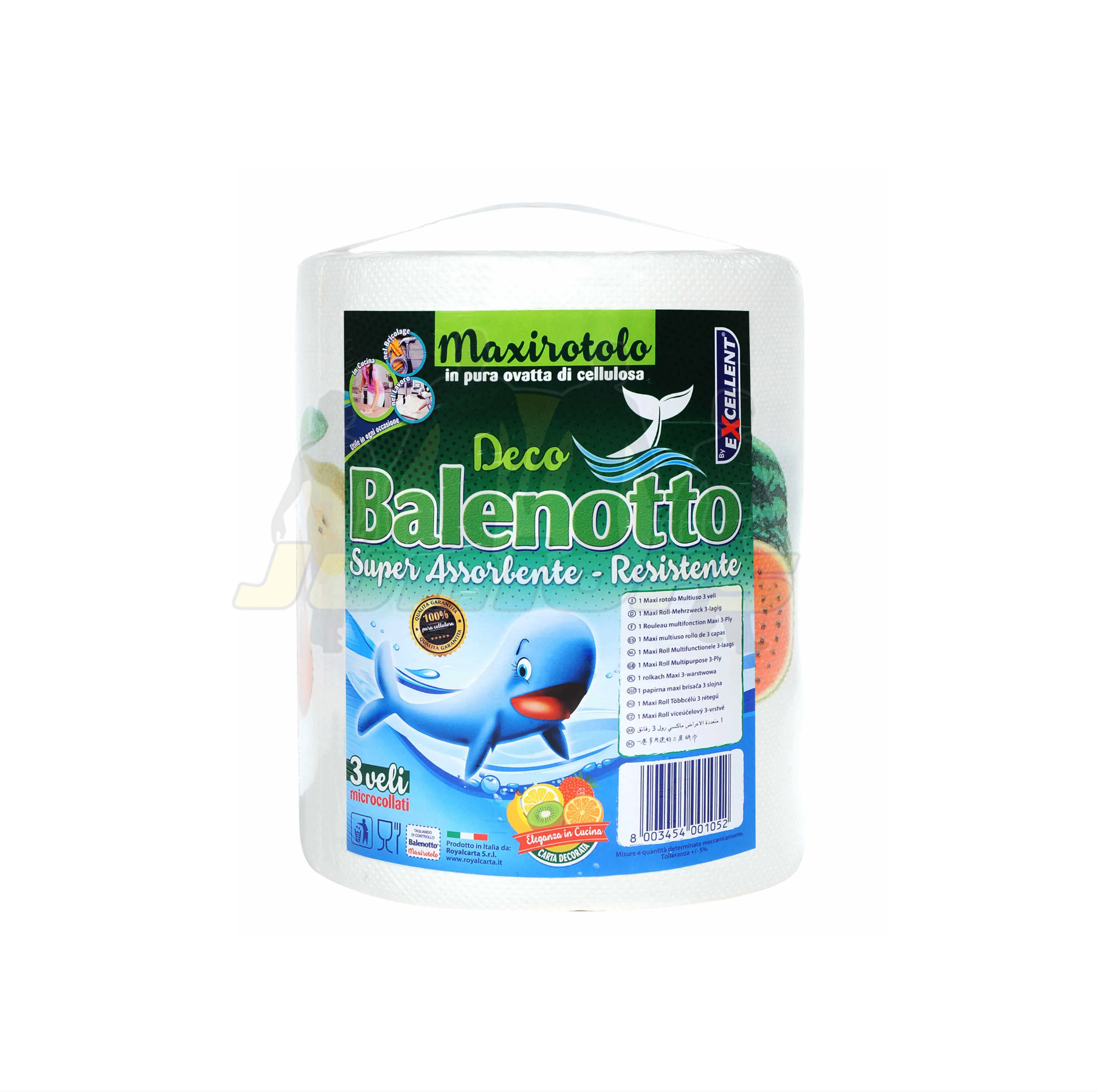 ASCIUGATUTTO BALENOTTO DECORATO 1R CF DA 6 ROT