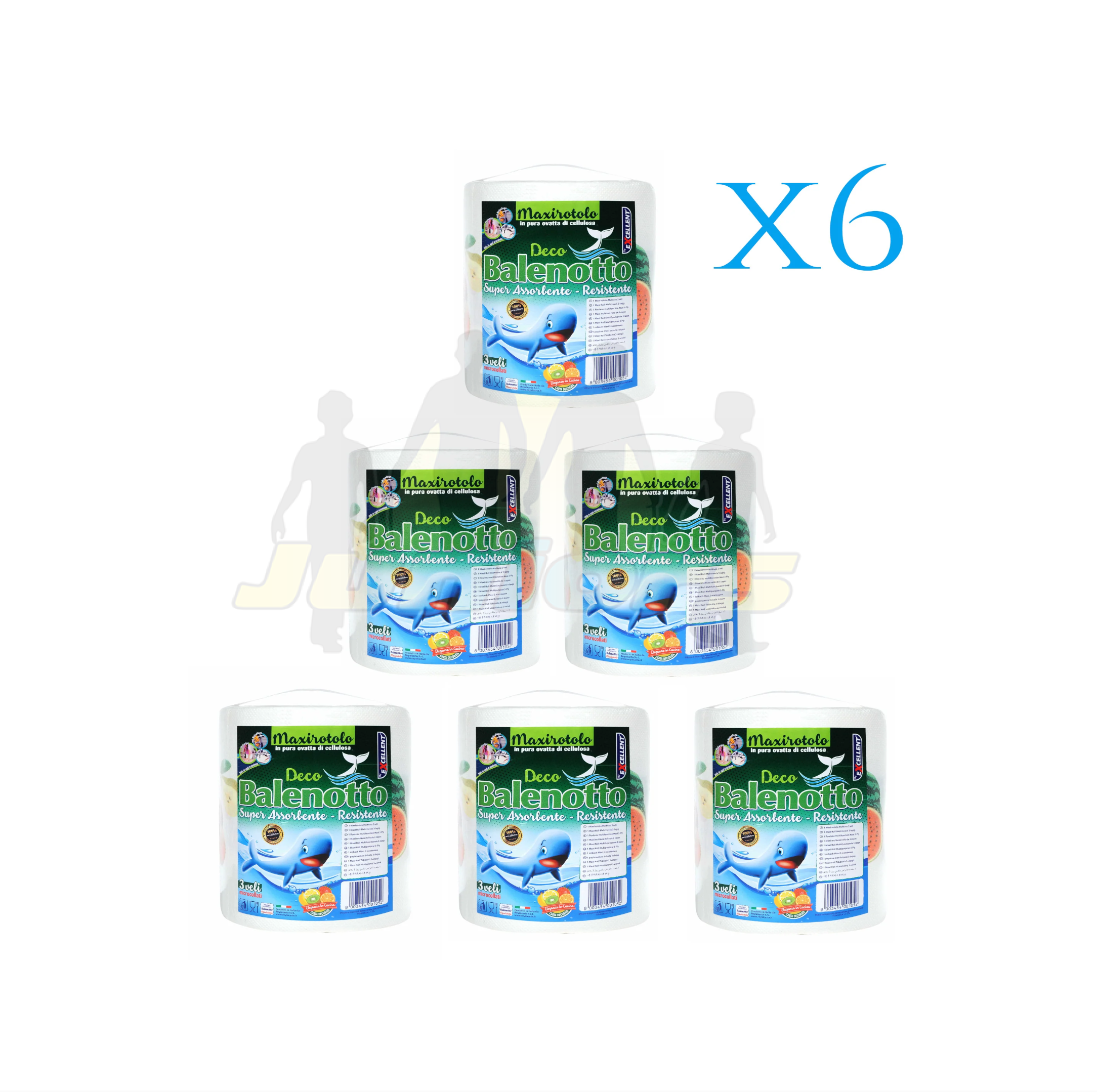 ASCIUGATUTTO BALENOTTO DECORATO 1R CF DA 6 ROT - immagine 2