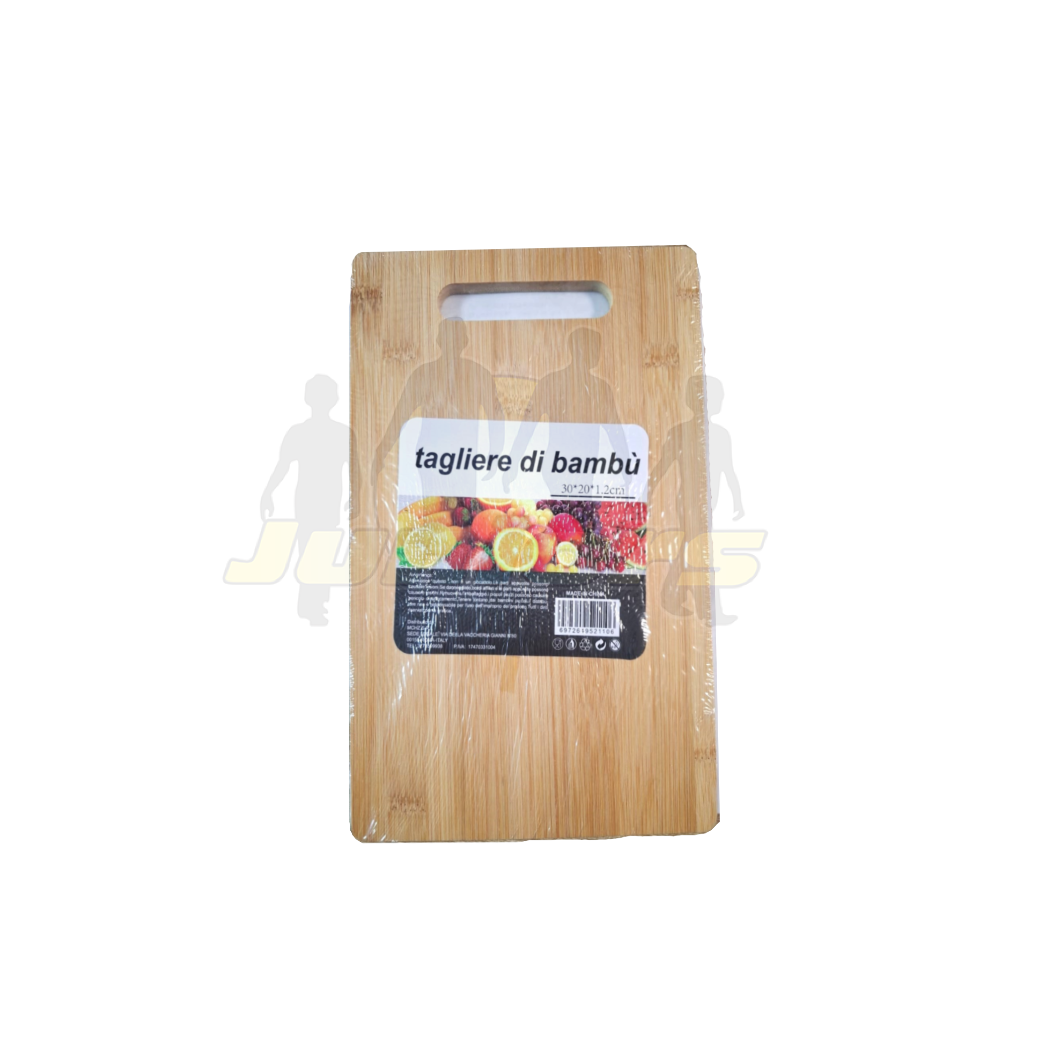 TAGLIERE FINGER QUADRATO INBAMBU'CON MANICO MI