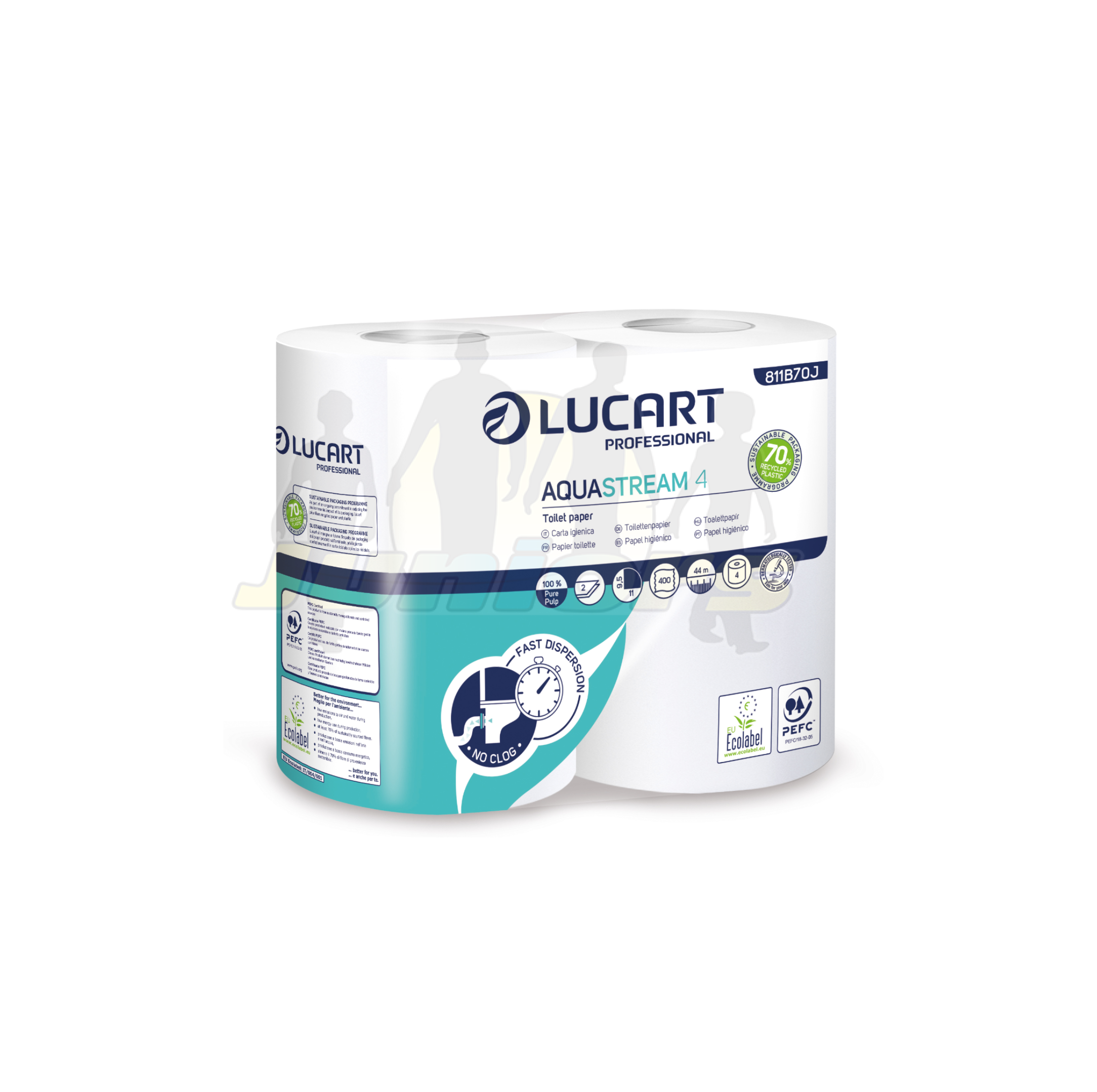 IGIENICA TP LUCART AQUASTREAM 4X14 811B70J